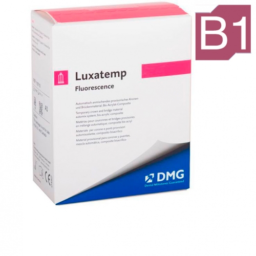 Luxatemp Fluorescence B1 (1 картридж 76г+15 насадок) самополимеризующийся композит 110588, DMG