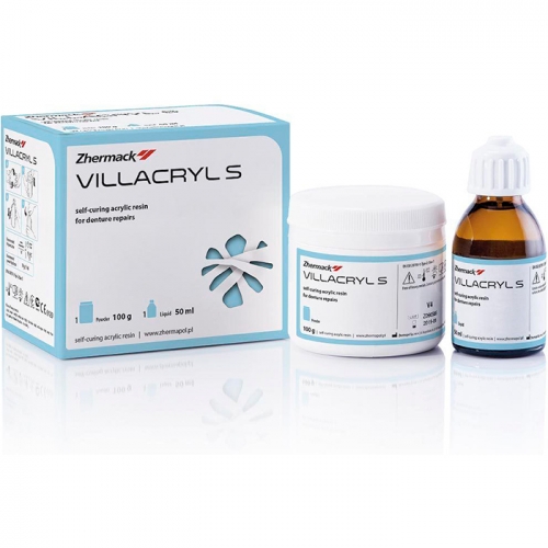 Villacryl S (100гр+50мл) пластмасса для ремонта протезов, цвет V4, Zhermack