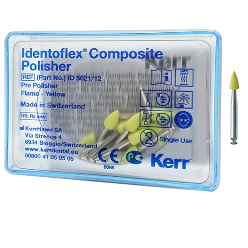 Резинки ID5021|12шт.- конус желтый для предварительного шлифования, KERR