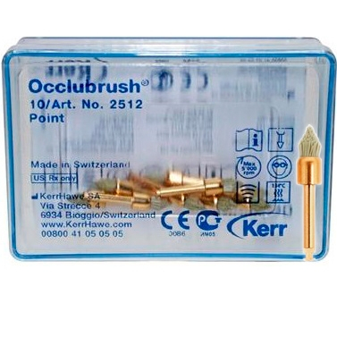 2512 Щетки Occlubrush для полировки композитов-конус 10 шт.  KERR