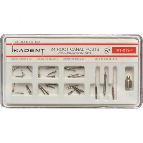 Штифты титановые Ikadent IKT-X15-F (С05 х 4, D05 х 4, С20 х 4, D20 х 4, D25 х 4, GF25 х 4, развертка