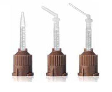 Наконечники смесительные+ насадки внутриротовые изогнутые Cem Implant Auto Mix, 25 шт. BJM LAB (Изра
