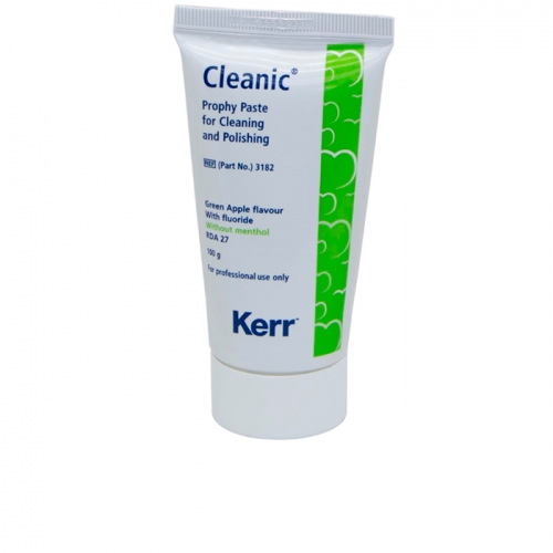 3182 Паста профилактическая *Cleanic* зеленое яблоко, с фтором 100г