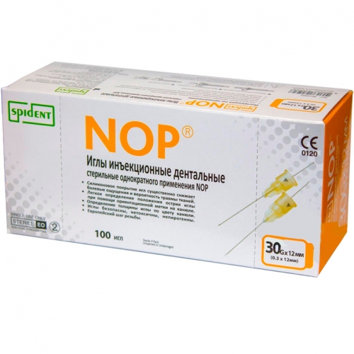 Иглы карпульные NOP 12ммх30G (100шт.) SPIDENT