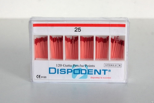 Штифты гуттаперчевые 02 №50 (120шт), Dispodent