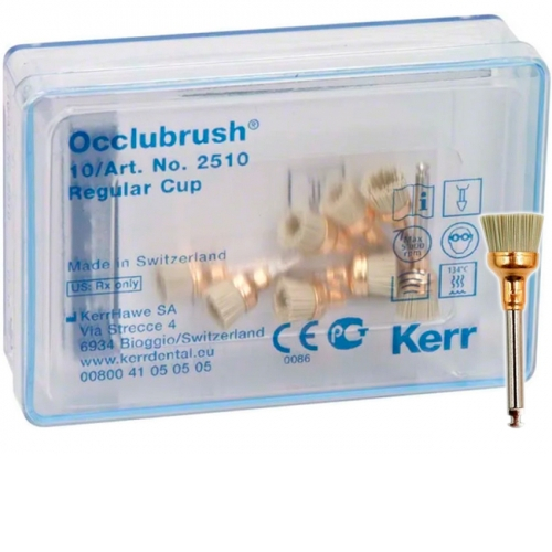 2510 Щетки Occlubrush для полировки композитов-чашка 10 шт., KERR