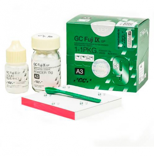 GC Fuji IX (Фуджи 9) GP, цвет А3, 1-1 pkg (15 г пор., 6.4 мл жид.)