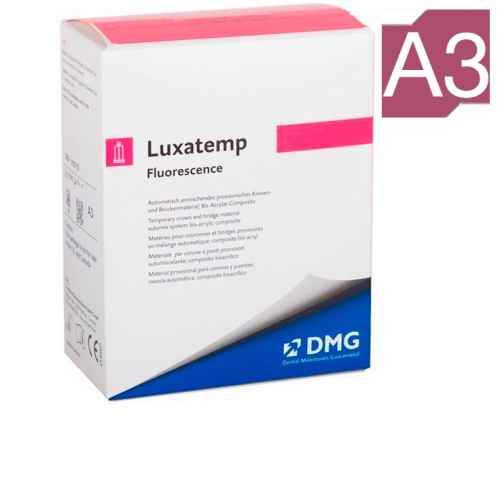 Luxatemp Fluorescence A3 (1 картридж 76г+15 насадок) самополимеризующийся композит 110710, DMG