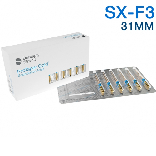  PROTAPER GOLD ASSORT SX-F3 31MM (Стерильные), 6шт.  Maillefer