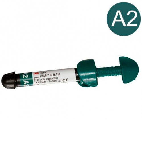 Filtek Bulk Fill Posterior, оттенок A2, материал для реставрации боковых зубов, 4863A2, (1шт, 4г)