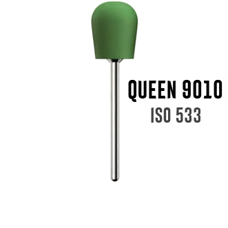 Резинка Kenda Queen 9010 на прямой наконечник ISO 533, грубая абразивность, зеленая - 1шт.