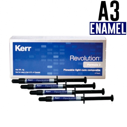 Revolution Formula 2, Эмаль A3 (4 шприца по 1гр + 20 насадок), жидкий композитный материал, 29495, K