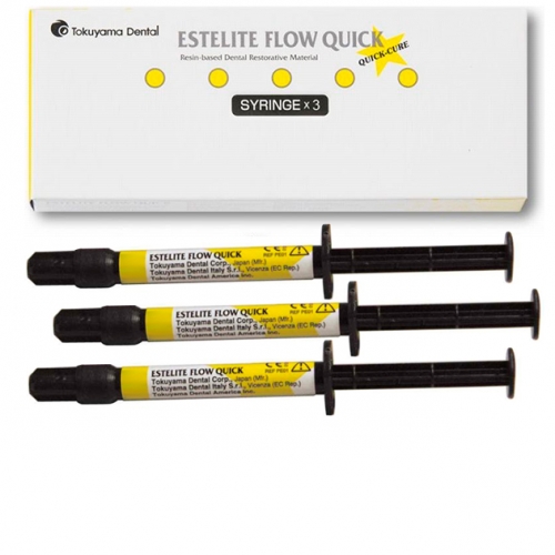 Набор Estelite Flow Quick (3 шт х 3,6г (2мл)) оттенки: A2, A3, A3.5; 45 наконечников для шприцев, To