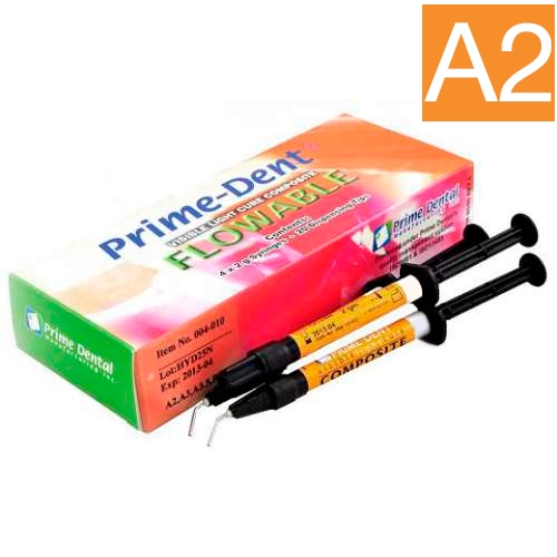 Prime-Dent цвет А2, (4 шприца х2 гр), текучий световой композит ПраймДент.