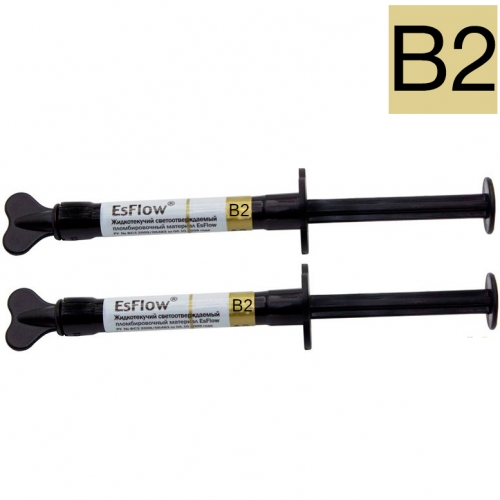 EsFlow В2 (2шпр.х2г) жидкотекучий композит светового отверждения, Spident (Корея)