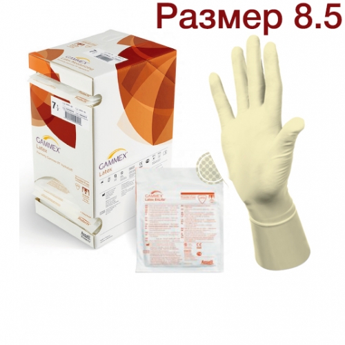 Перчатки стерильные неопудренные р-р 8,5 GAMMEX Latex EnLite, Ansell N.P Sdn.Bhd,, 1 пара