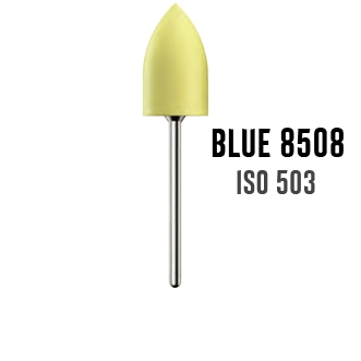 Резинка Kenda Blue 8508 на прямой наконечник ISO 503, мелкая абразивность, желтая - 1шт.