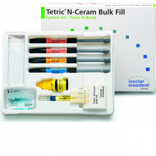 Tetric N-Ceram Bulk Fill Набор 4 x 3,5 г/N-Bond - светоотв. рентгеноконтр. наногибридный композит