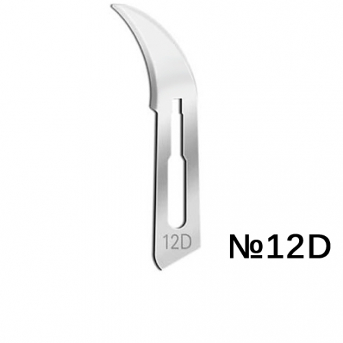 Лезвия для скальпеля одноразовые №12D SteeLuxe (100 шт) Apexmed