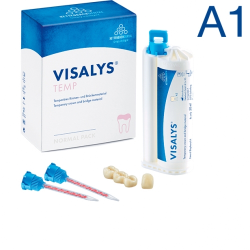Visalys Temp A1 1:10 (50мл, 15 смес.) для временных реставраций, Kettenbach 13780