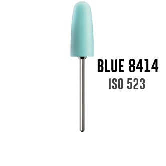 Резинка Kenda Acrylic Blue 8414 на прямой наконечник ISO 523, средняя абразивность, голубая - 1шт.