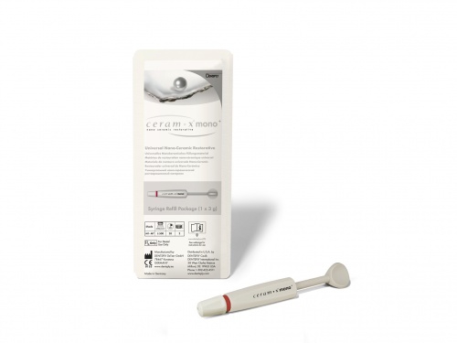 Ceram-X Mono+ - шприц М1 (А1,В1), 3г-Прочный нано-керамический композит для жевательных зубов, Dents