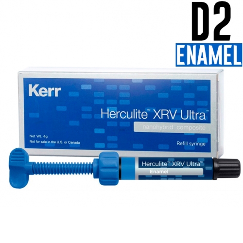Herculite XRV Ultra Enamel D2, шприц 4гр, наногибридный композит Kerr