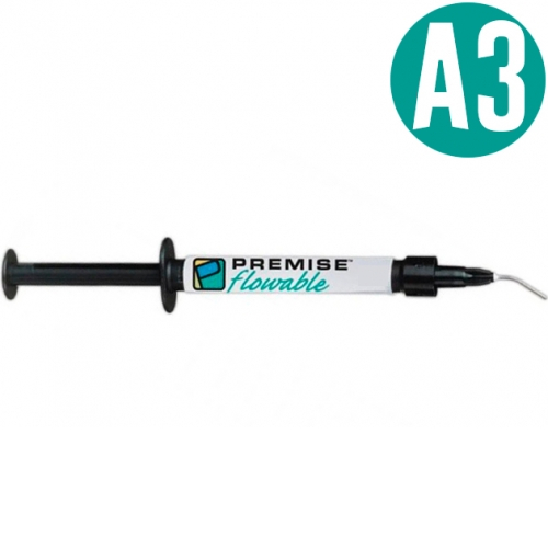 Premise Flowable A3, шприц (1.7мл+10 насадок), текучий композитный материал, 33723, Kerr