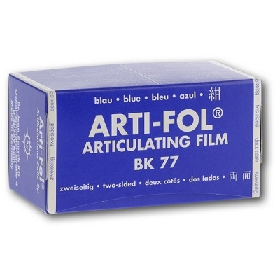 Фольга артикуляционная BK 77 Arti-Fol 8 (копирка бауш) 8 мкм, 75мм х 15м, двусторонняя, Bausch