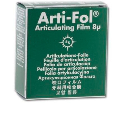 Артикуляционная фольга Bausch Arti-Fol BK 26 зеленая, двухсторонняя, 8 микр, 20мх22мм (копирка бауш)