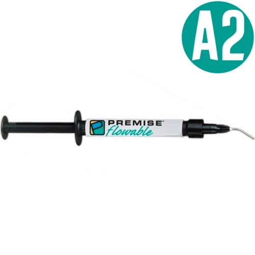 Premise Flowable A2, шприц (1.7мл+10 насадок), текучий композитный материал, 33722, Kerr