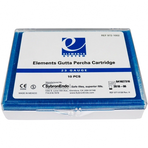 Elements Gutta Percha Cartridge (972-1002), 23 GA средняя вязкость /10 шт./ 