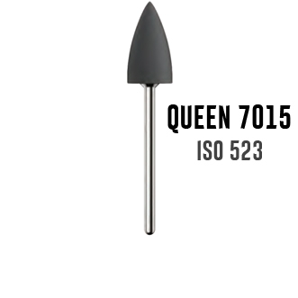Резинка Kenda Queen 7015 на прямой наконечник ISO 523, средняя абразивность, черная - 1шт.