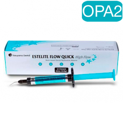 Estelite Flow Quick  High Flow ОРА2 шприц (2мл) + 18 насадок, Tokuyama Dental