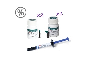 Спецпредложение: Filtek Bulk Fill Posterior в кап. 1хА2, 2хА3 +Filtek Ultimate Flowable А3 (2шт по 2