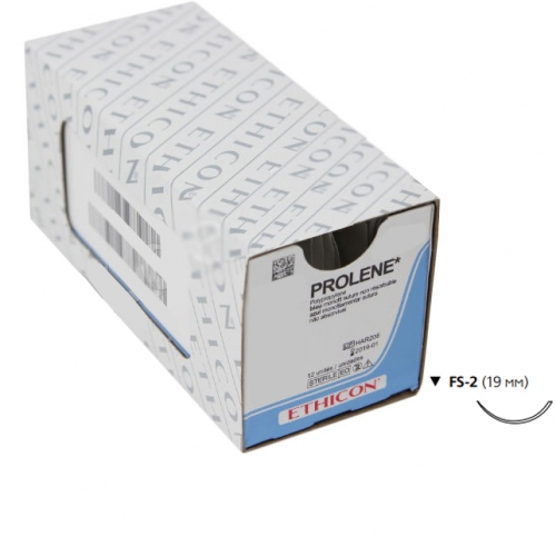 Prolene W8683 4|0 (45 см; обр.-реж.19 мм, 3|8) 12 шт