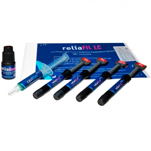 reliaFIL LC набор (шприц 4х4г.:A2,A3,A3.5,B2, reliaBond 5мл, caviEtch 5мл, наконечники)-наногибридны
