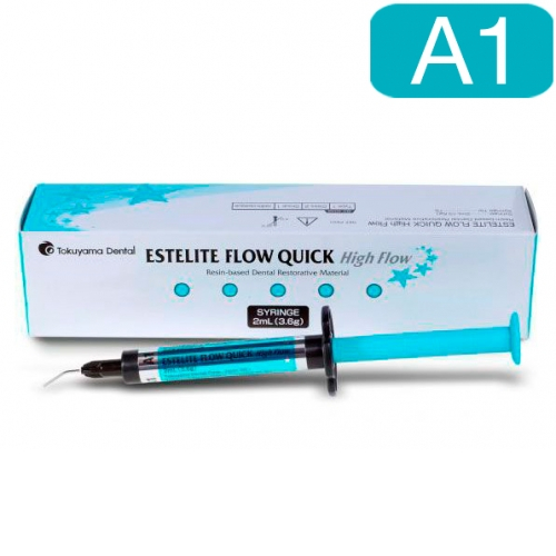 Estelite Flow Quick  High Flow A1 шприц (2мл) + 18 насадок, Tokuyama Dental