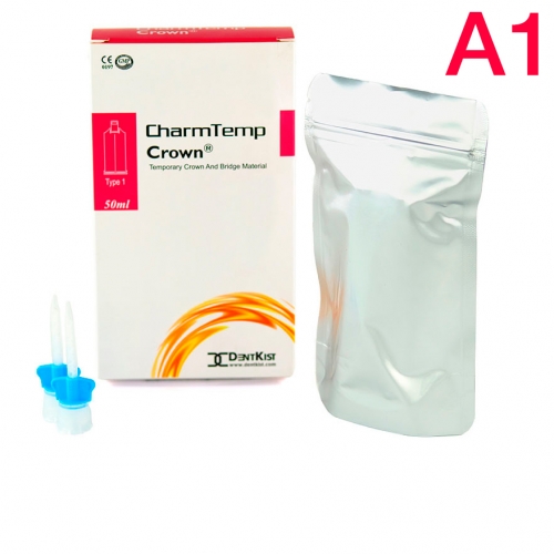 CharmTemp Crown цв.A1 50мл (76г)-самоотверждаемый материал для временных коронок и мостов, DentKist