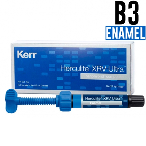 Herculite XRV Ultra Enamel B3, шприц 4гр, наногибридный композит Kerr