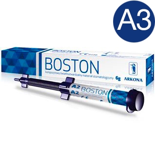 BOSTON цвет А3, шприц (6гр.) - светоотверждаемый микрогибридный композитный материал, ARKONA (Польша