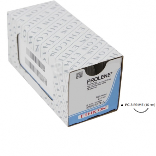 Prolene W8007Т 4|0 (45см,16мм,3|8,реж.) 24шт.