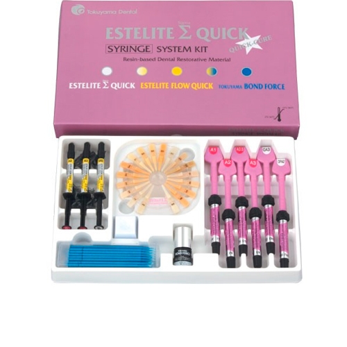 Estelite Sigma Quick-набор 9 шпр. (А1,А2,А3,А3,5,ОА3,ОРА2, Флоу Квик А2,А3,ОА3,Бонд Форс 5мл)